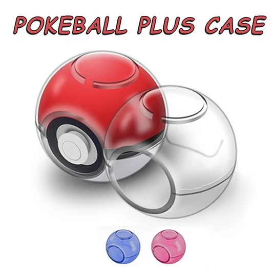 Protective Case Cover Controller Protector Clear Game Machine Shockproof Anti-scratch Crystal For Nintendo Switch Pokeball Plus | Игрушки и