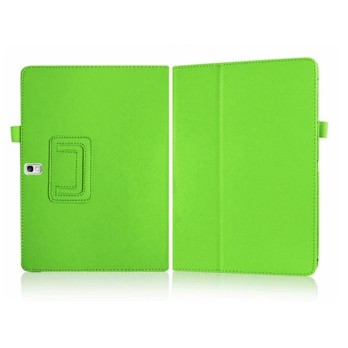 green Тонкий складной чехол из искусственной кожи для samsung Galaxy Note 10,1 SM-P600 SM-P601 Edition/Tab pro 10,5 T520 T521 T525+ ручка - Цвет: green