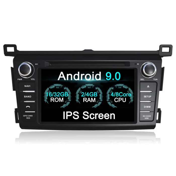 IPS 2 din Android 9 0 Автомобильный мультимедийный dvd плеер GPS навигация для Toyota RAV4 RAV 4 2013