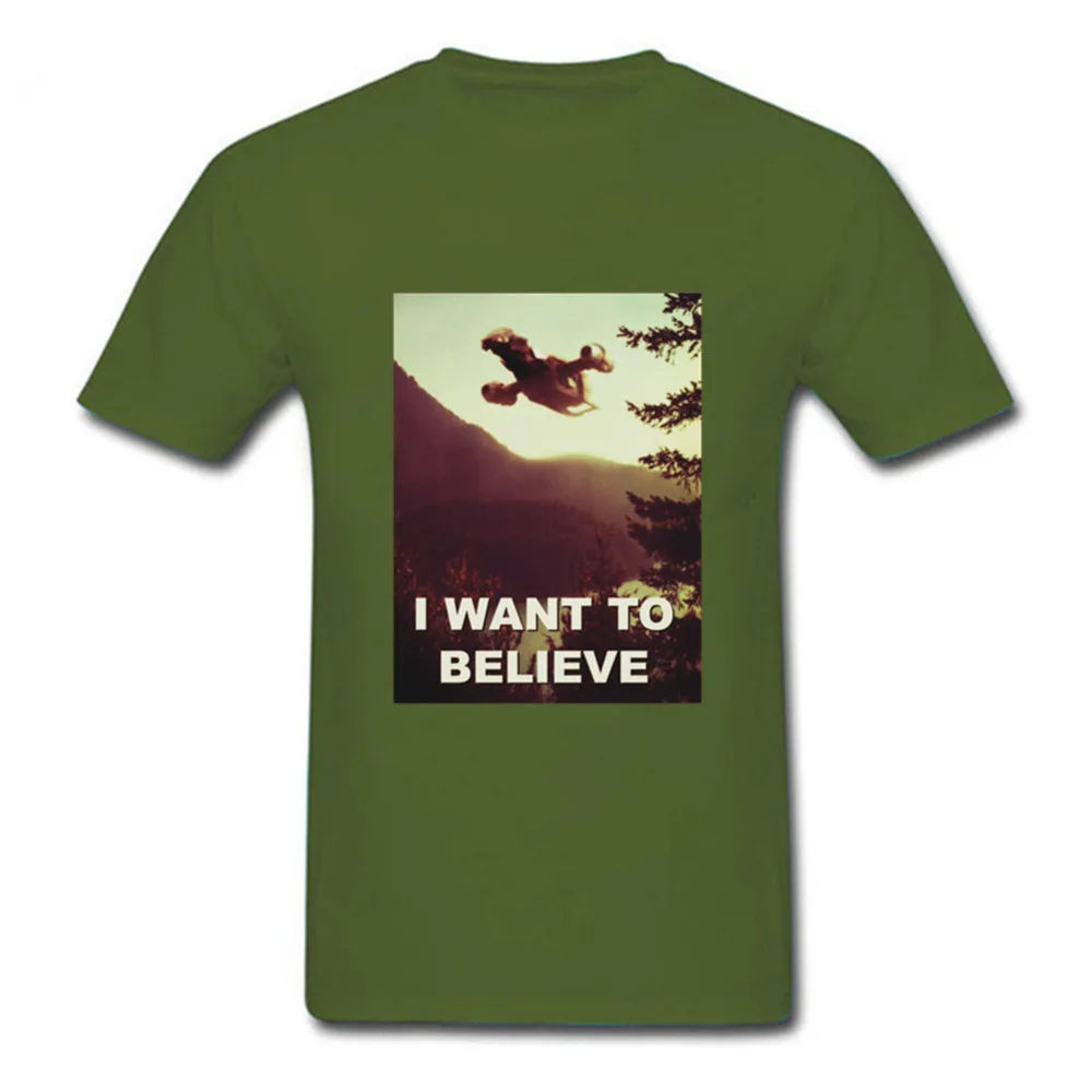 2018 забавная графическая хлопковая футболка с надписью I Want To Believe Aliens X file для