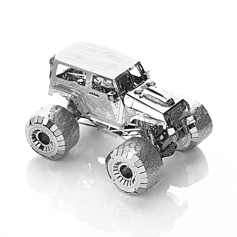 Wrangler Мотоцикл 3D металлические Пазлы сборные модели наборы коллекция украшений детский подарок автомобиль грузовик игрушки домашний декор DIY фигурки - Цвет: Wrangler
