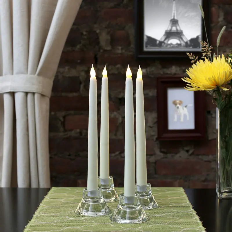 50 шт 11 &quotсветодиодная на батарейках мерцающие цвета слоновой кости с коническим