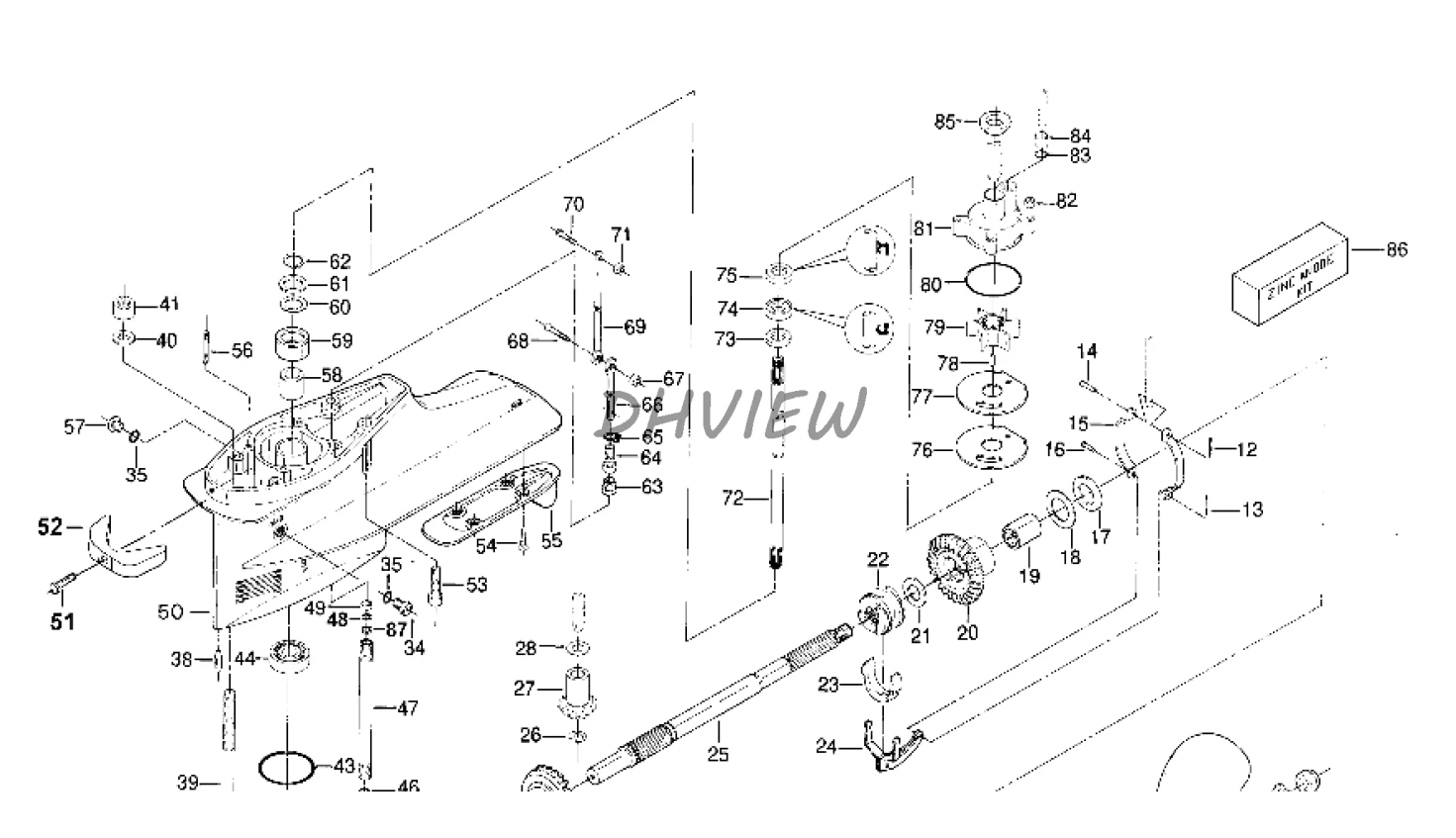 Запчасти для ZONGSHEN сельва 2 тактный 9.9HP 15HP подвесной мотор 3530061 5525010 4005150 4035020