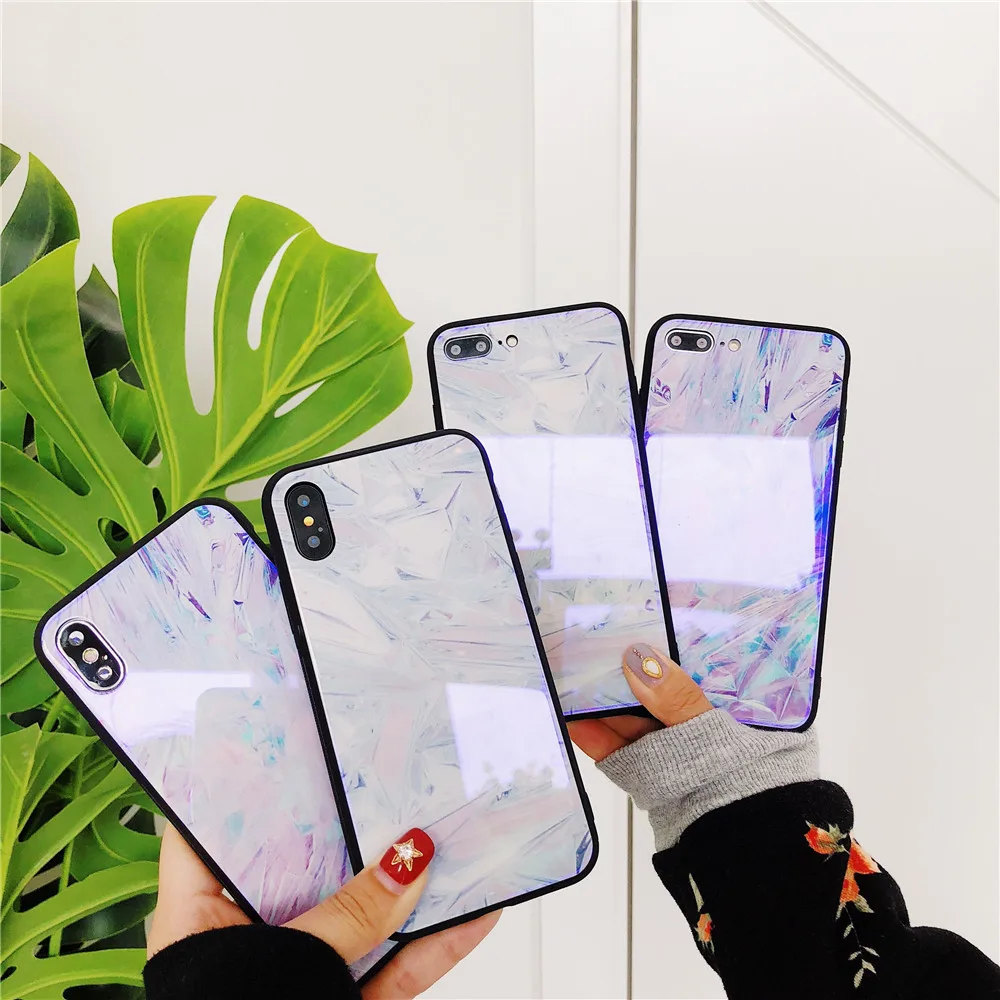 Чехол для телефона Iphone 8 Роскошные взрывозащищенные Blue Ray Стекло чехол IPhone Plus