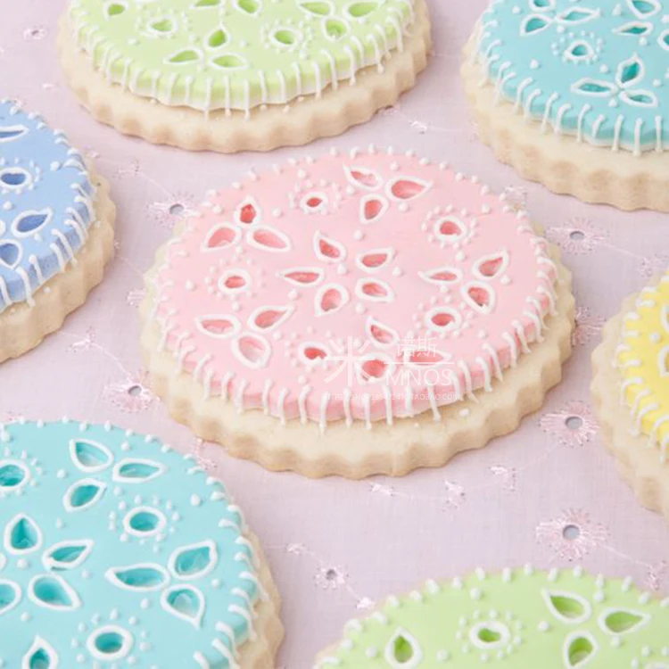 3 шт./лот листьев Кружево отверстия печенья помадка инструмент для украшения