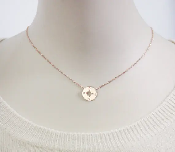 30 шт. круглое направление компас ожерелье круговой ожерелья Простой Путешествия