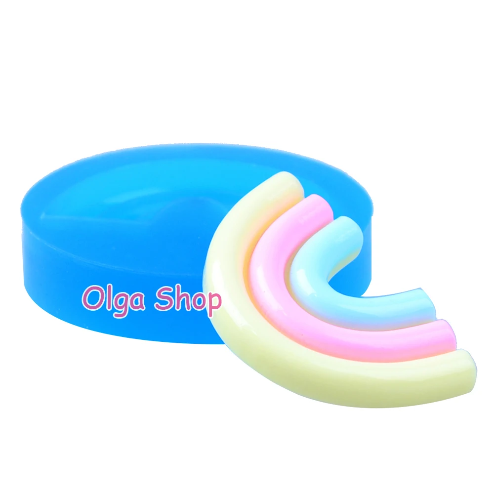 PYL681 44 4 мм Радужная силиконовая форма-Sugarcraft Fondant Candy Making Gum Paste Chocolate смоляная глина