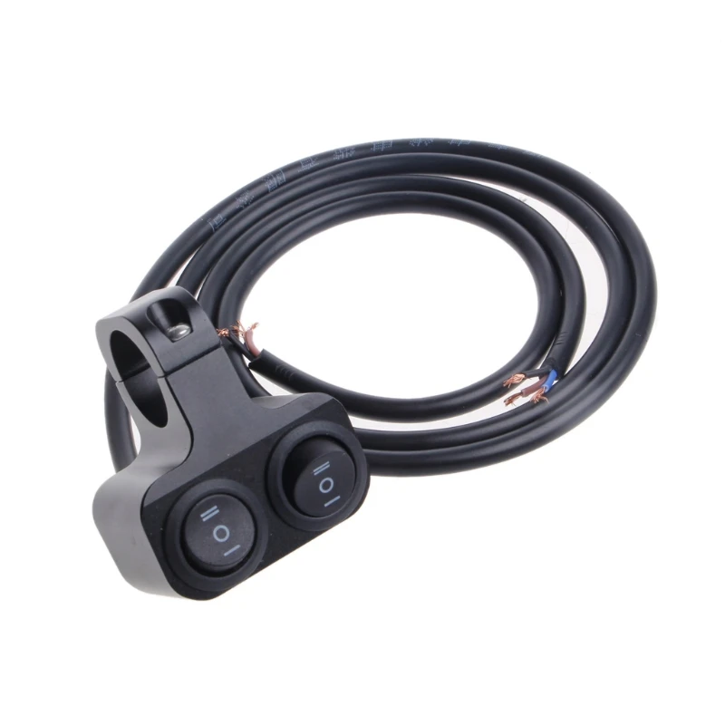 

Dual 22mm Motorcycle Handlebar Switches High Low Beam Headlight Spot Light On Off Switch