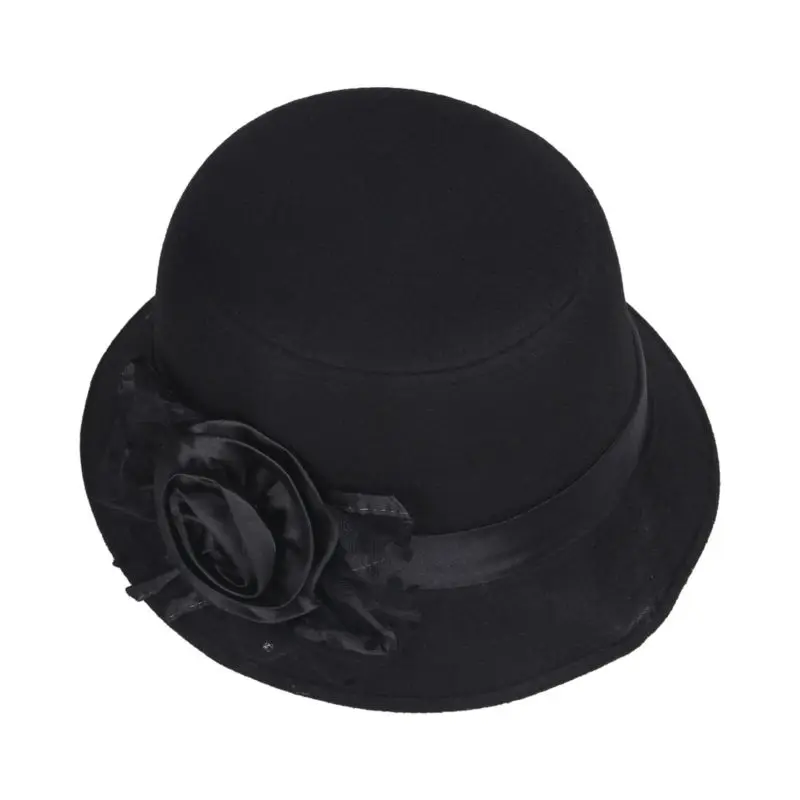 Женская шерстяная фетровая шляпа LNPBD однотонная винтажная пляжная в стиле ретро