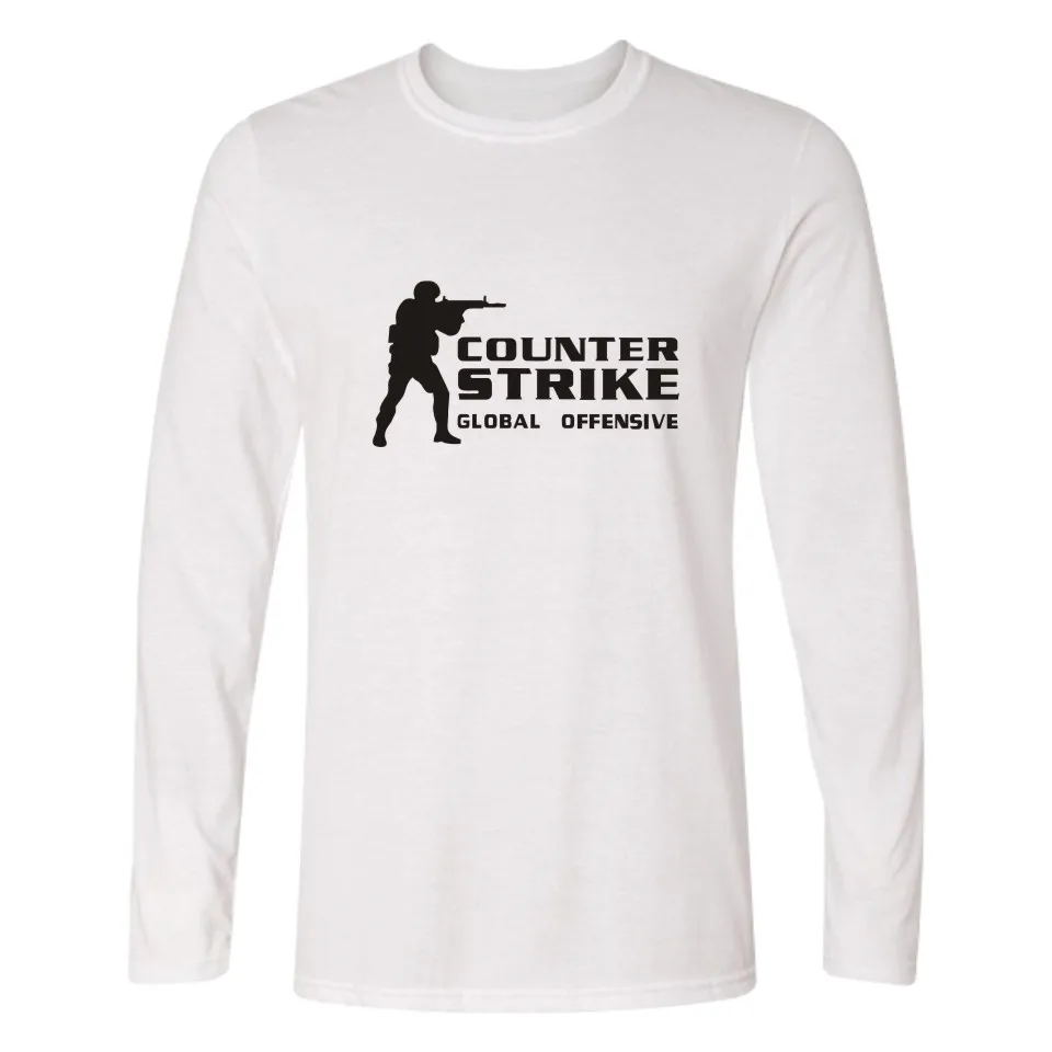 CS GO футболка Counter Strike с длинным рукавом cs go одежда летние футболки counter strike