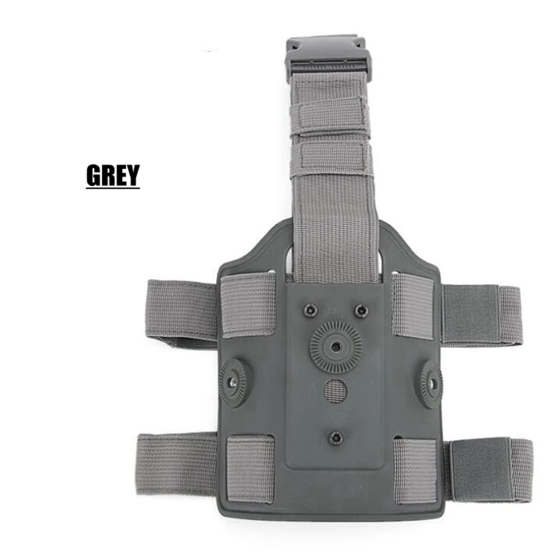 Прочный IMI Стиль обороны тактические падения ноги кобура Платформа Подходит Glock/H& K/SIG SAUER/BRETTA - Цвет: Серый цвет