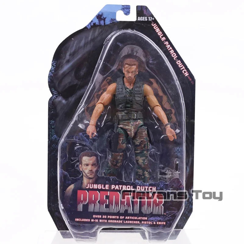 NECA Predator 25th anniversary Figure Jungle Encounter/патруль голландский Охотник за джунглями BJD фигурка модель игрушки