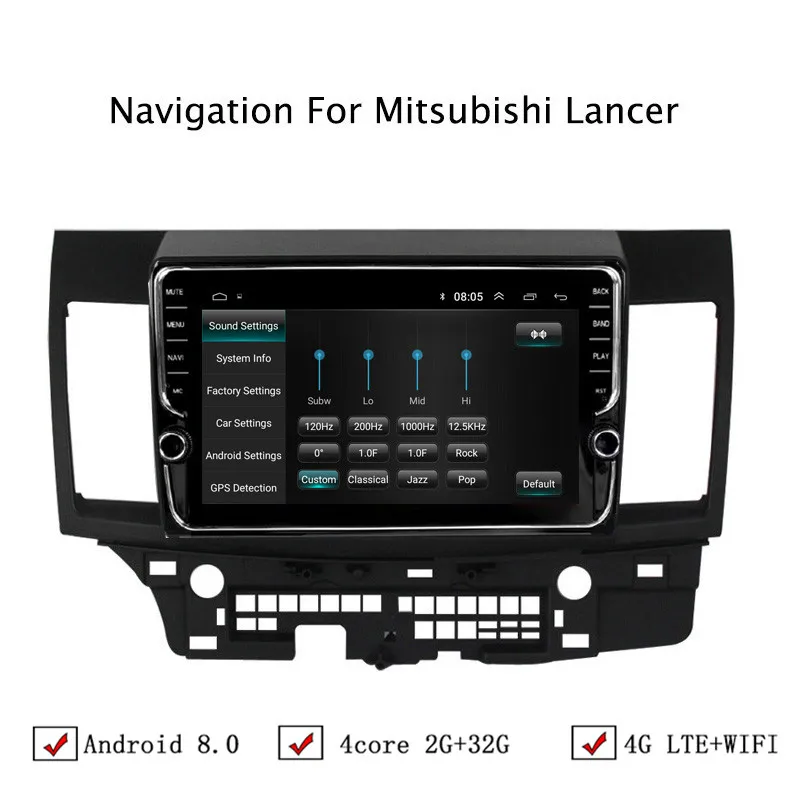 10 1 &quotAndroid 6 0/8 Автомобильная dvd-навигационная система для Mitsubishi Lancer 2007 2008 2009 2010