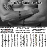 25 cool temporary tattoos assorted arm band and leg band wire styles for adults and teens great on wrists ankles arms legs