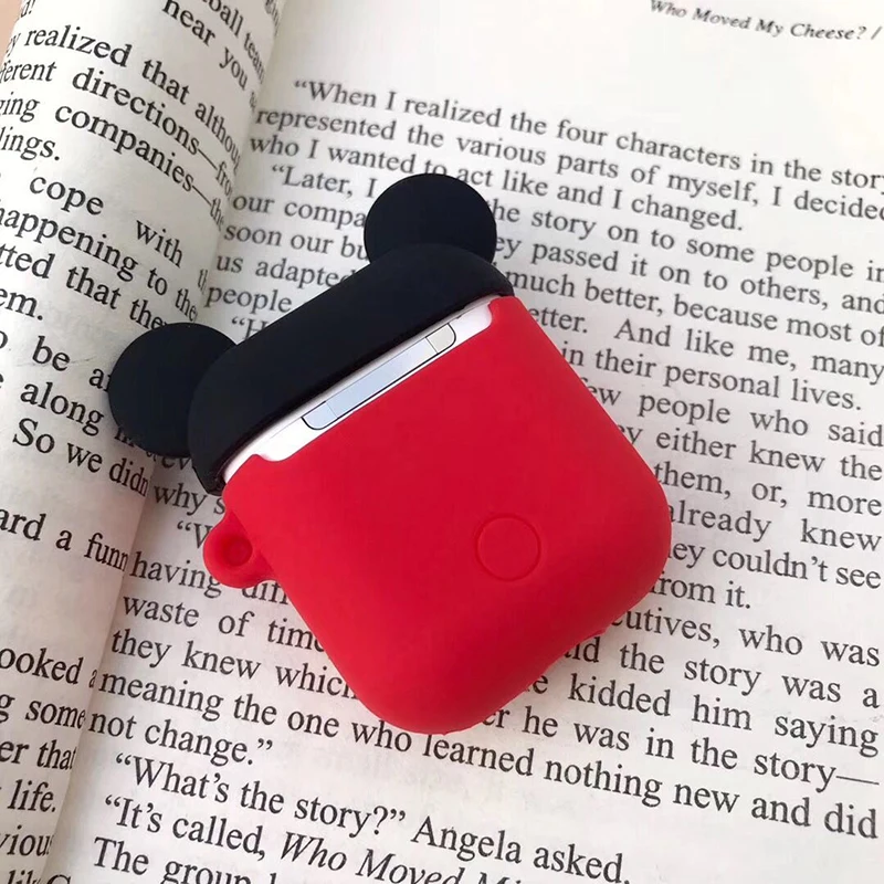 3D мультфильм беспроводной Bluetooth чехол для наушников для Apple AirPods силиконовый зарядный чехол для наушников Защитный чехол для AirPods