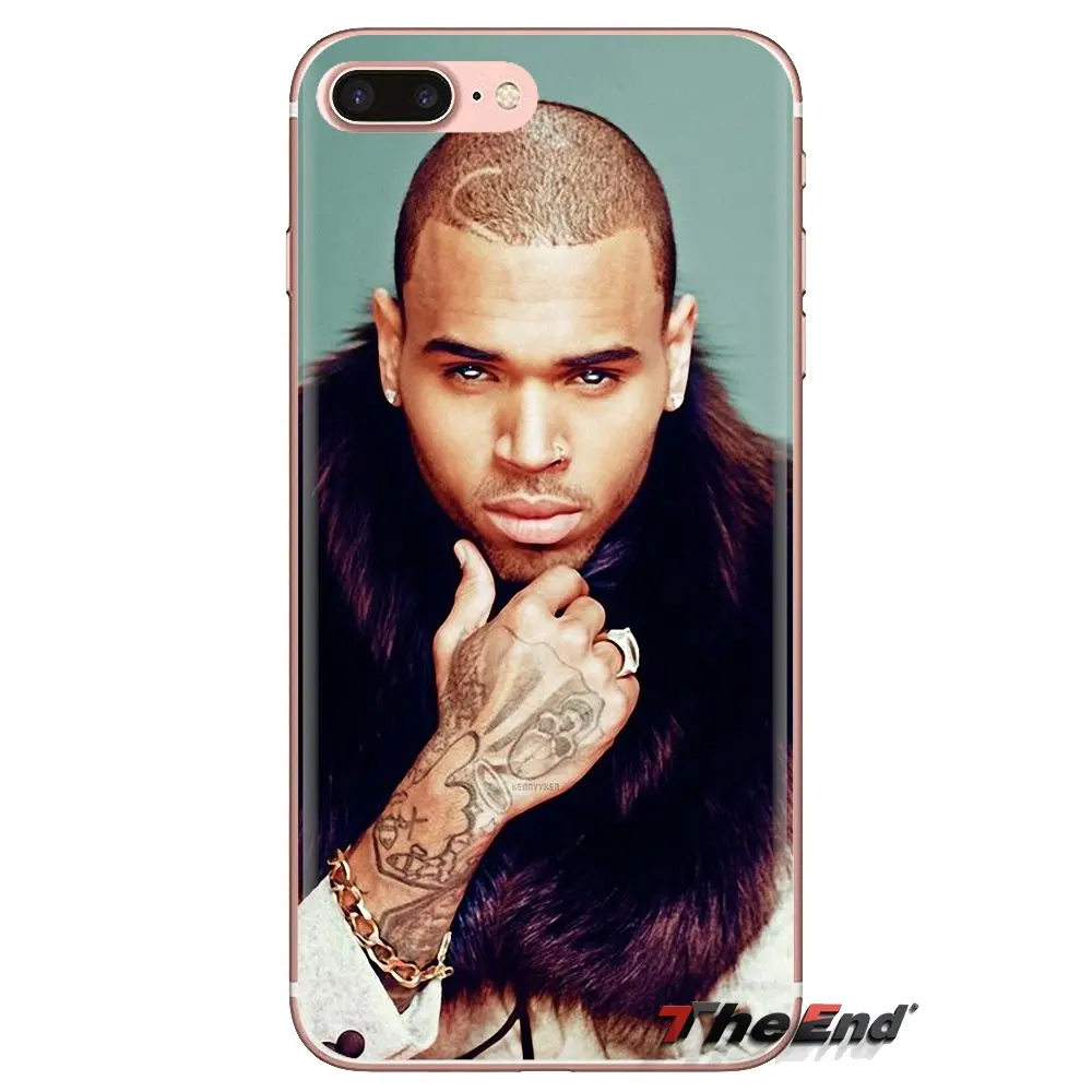 Soft Transparent Covers For Samsung Galaxy S3 S4 S5 Mini S6 S7 Edge S8 S9 S10 Plus Note 3 4 5 8 9 Charlie Chris Brown Breezy RNB |