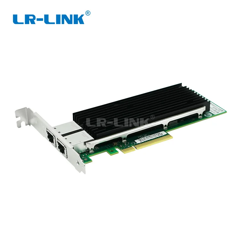 LR-LINK 9802BT 10 Гб Ethernet серверный адаптер двухпортовый PCI-E Сетевая карта Lan контроллер NIC Intel X540-T2 совместимый