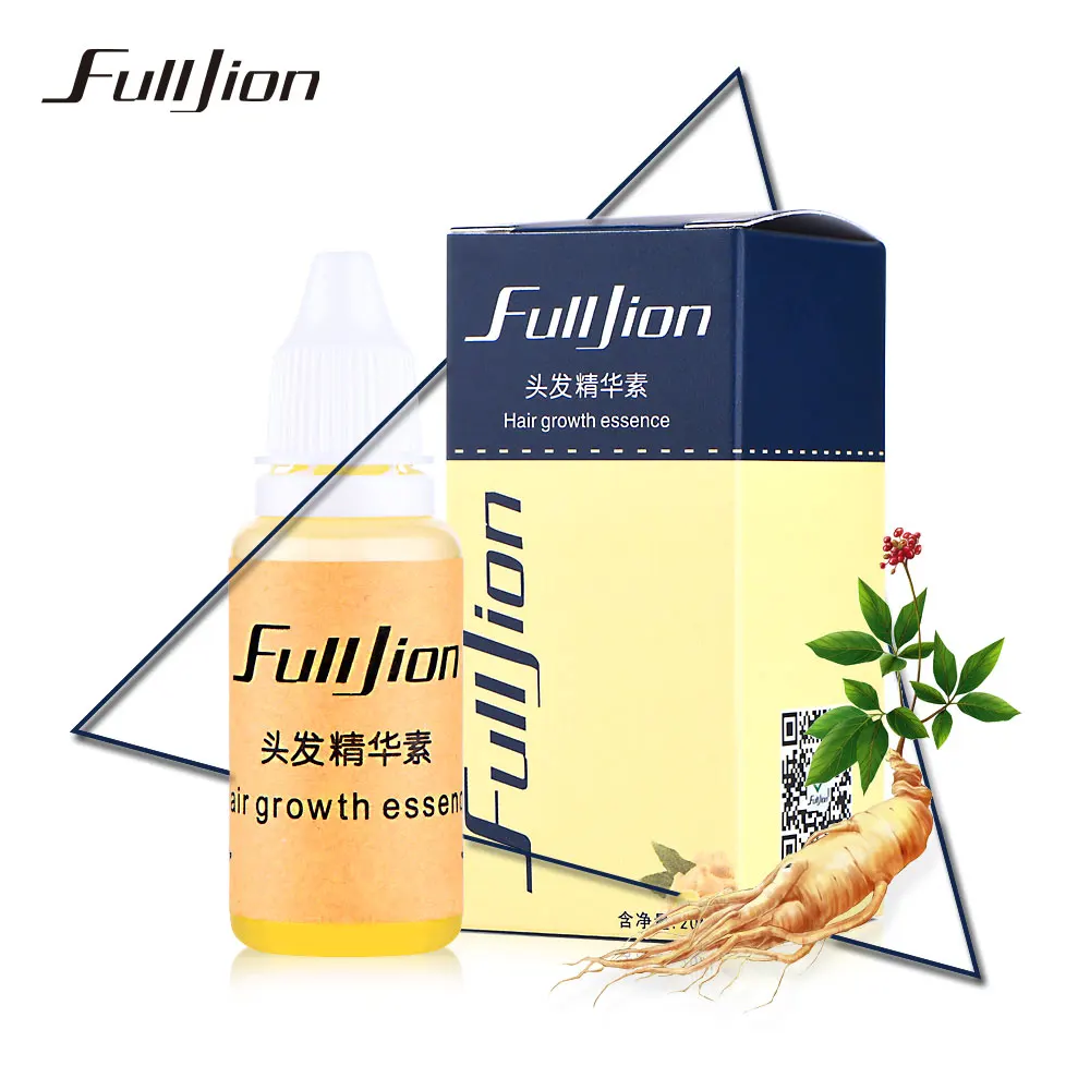 Fulljion Hair Growth Essence Loss Liquid 20ml damage hair repair treatment Dense Grow Fast Restoration Pilatory Ginger | Красота и