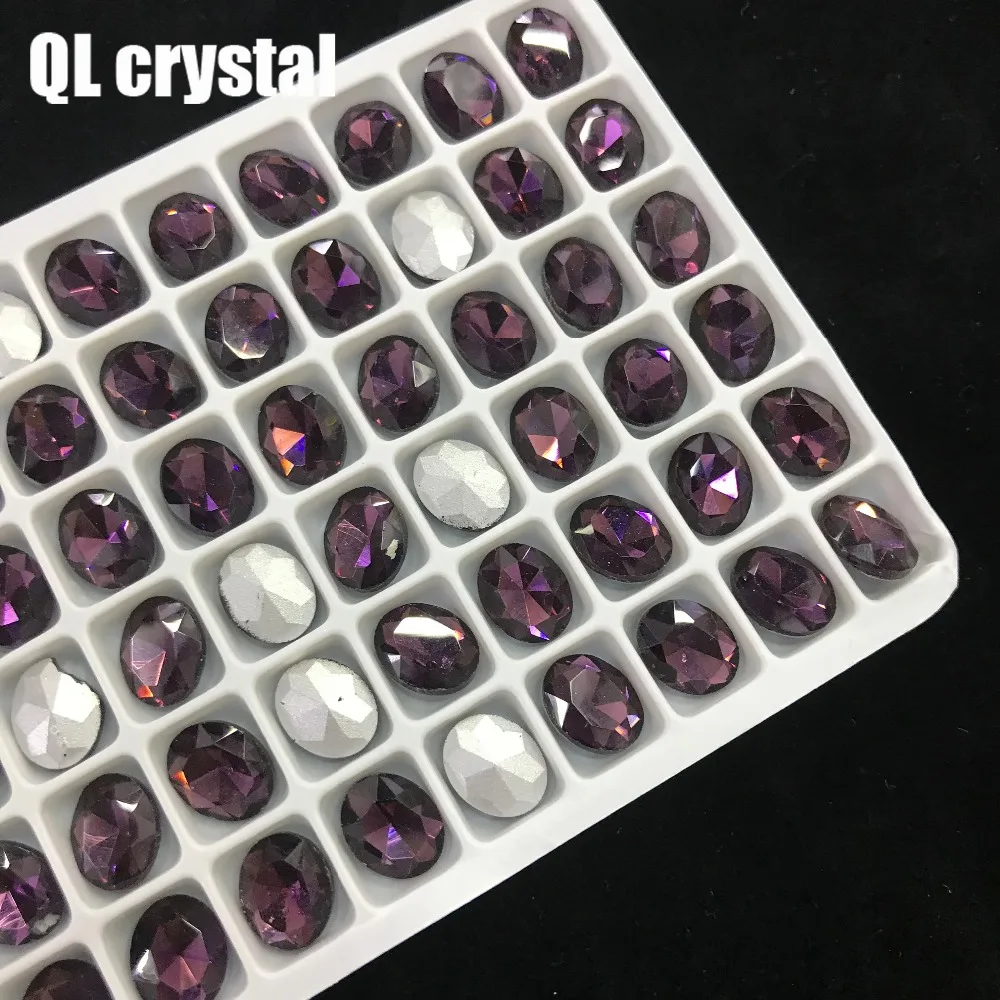 QL Crystal ALL SIZE Oval Pointback Rhinestone High Quality for Jewelry Making DIY Accessories | Дом и сад