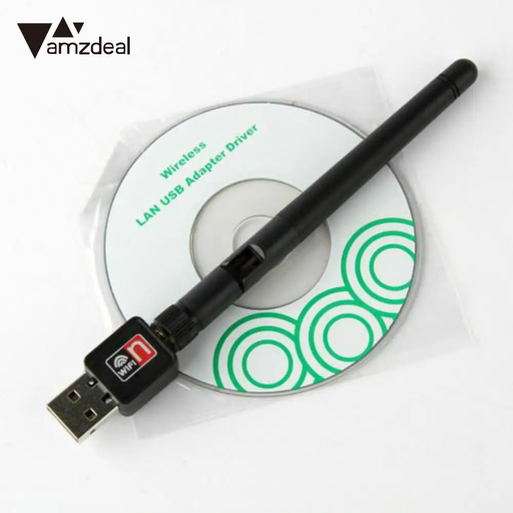 Amzdeal Новый мини 150 Мбит/с USB wi fi беспроводной сетевой карты 802 11 n/g/b адаптер