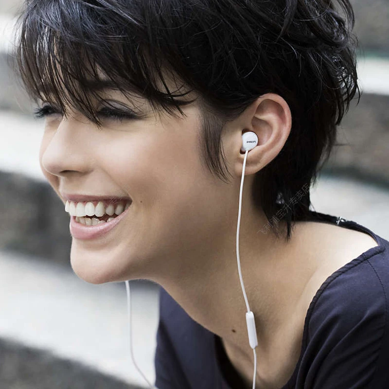 Наушники Philips SHE4205 с микрофоном проводные наушники вкладыши шумоподавлением для