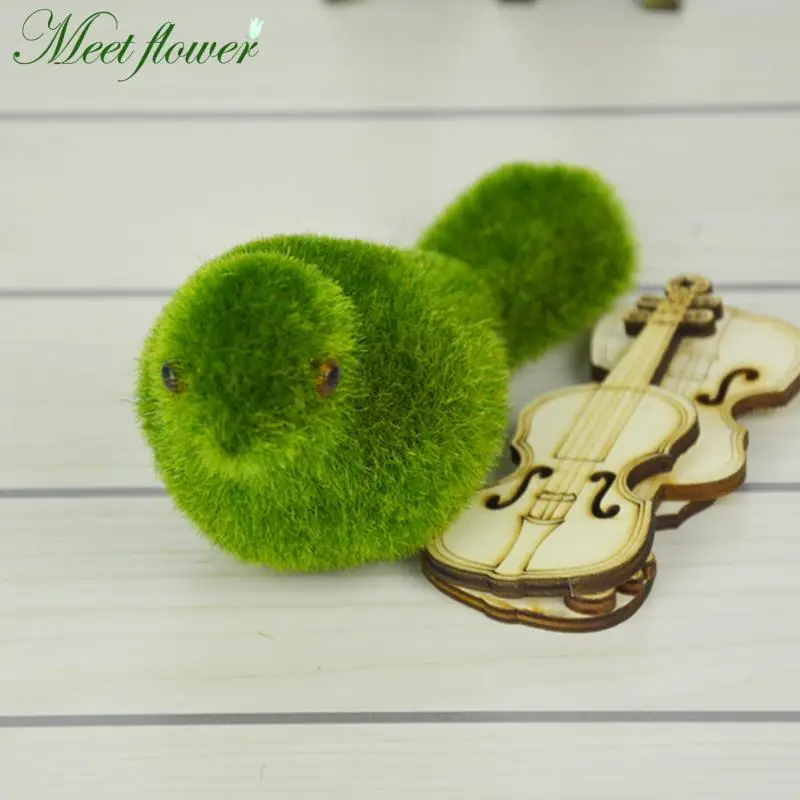 Искусственный мох птица с гнездом набор имитация лишайник животное Tufting цветок