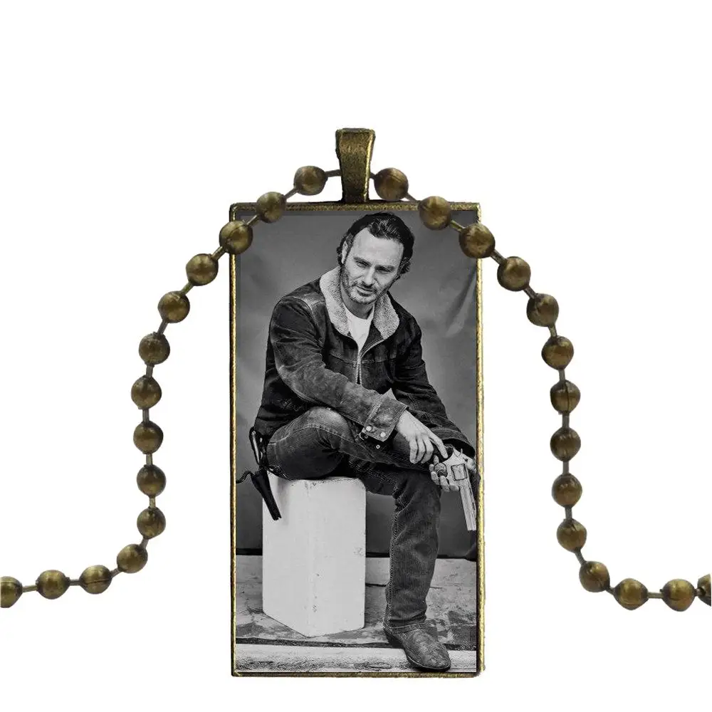 EJ glaze The Walking Dead Rick Grimes модное ожерелье для девочек колье ручной работы в