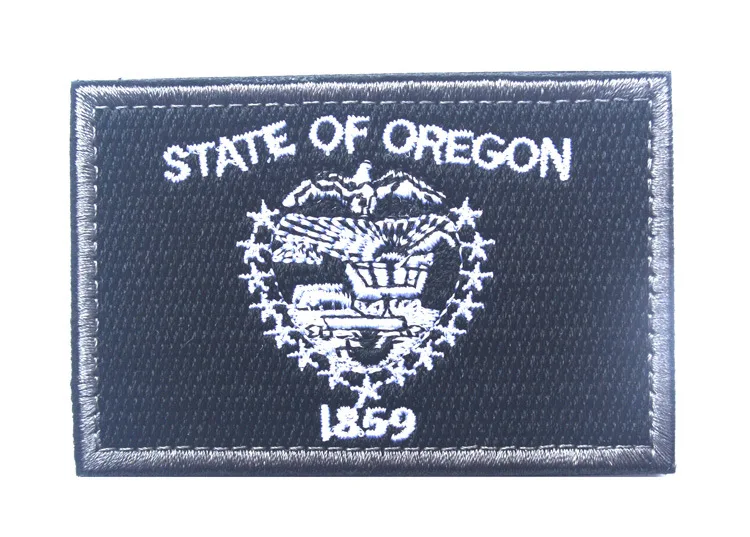 Нашивка с флагом штата Орегон военная эмблема армейские нашивки крючком на спине