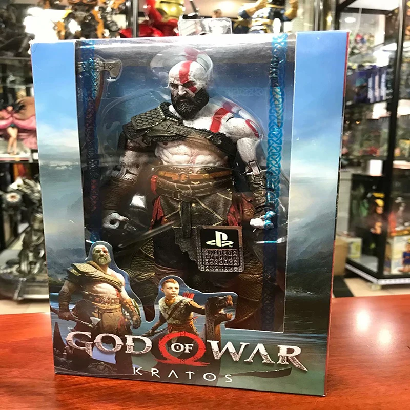 NECA God of War 4 Kratos ПВХ экшн фигурка игрушка кукла подарок|Игровые фигурки и