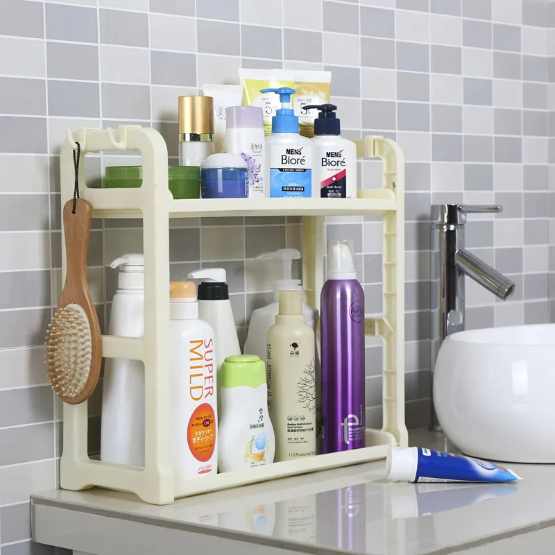 

kitchen 2-layer kitchen utensils wall hanging floor storage seasoning rack Kitchen rack storage rack condiment