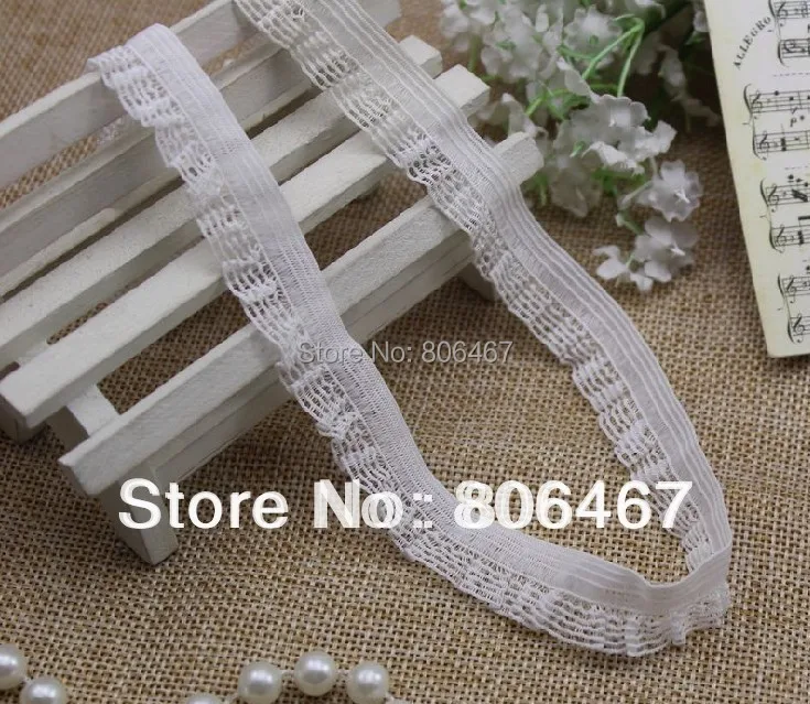 Бесплатная доставка дешевый новые стили эластичный нейлон 1 5 см морщин кружевная