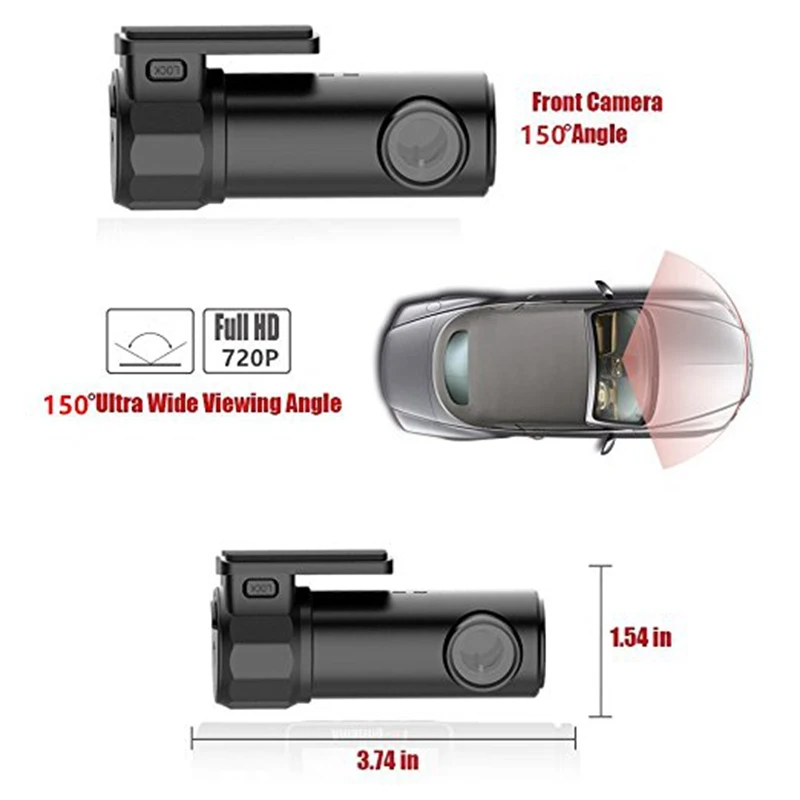 Мини Регистраторы dashcam WI FI Видеорегистраторы для автомобилей HD1080P Камера