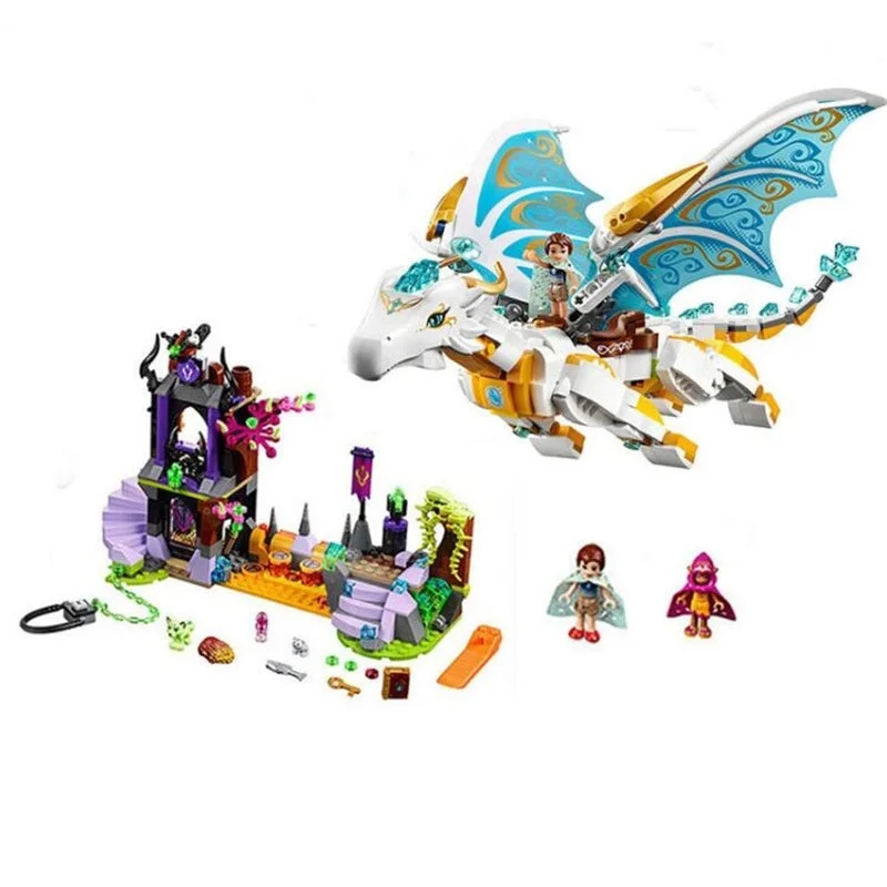 Девочки серии elves Queen Dragon's Rescue совместимые с 41179 строительными блоками lepining