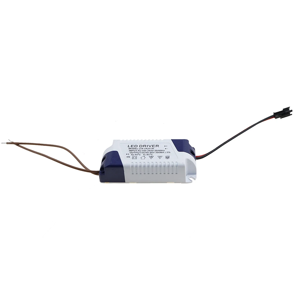 Светодиодный драйвер (18 24)* 1 Вт Питание Вход AC100 265V Выход DC60 90V 300mA светодиодный