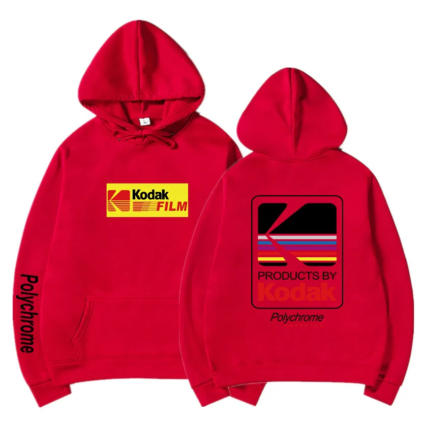 Мужская толстовка в стиле хип хоп Kodak модная брендовая с капюшоном для улицы