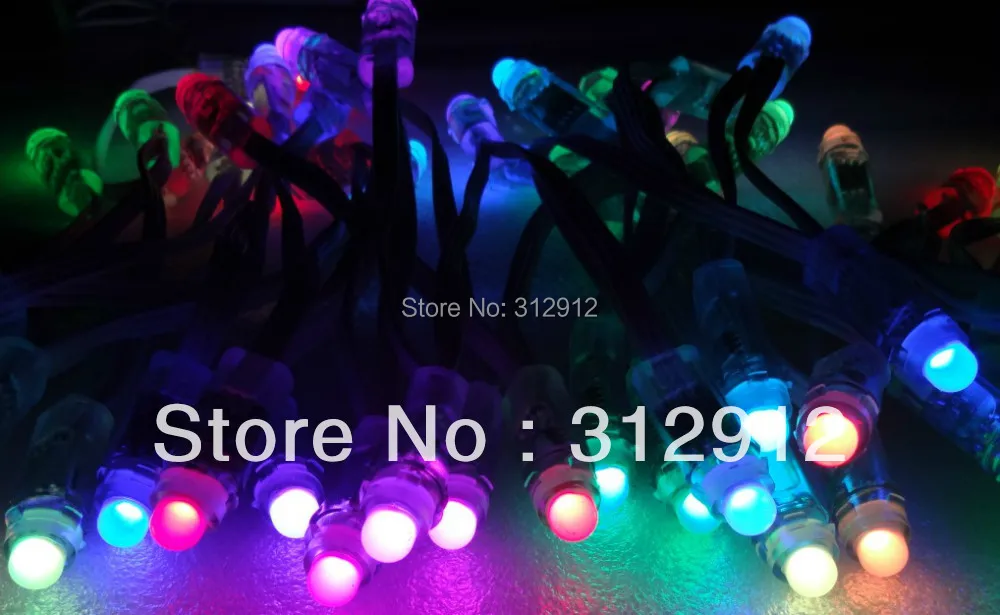 Акция! DC5V WS2811 контролируемый 12 мм диаметр светодиодный пиксель узел 50 шт. в нитке