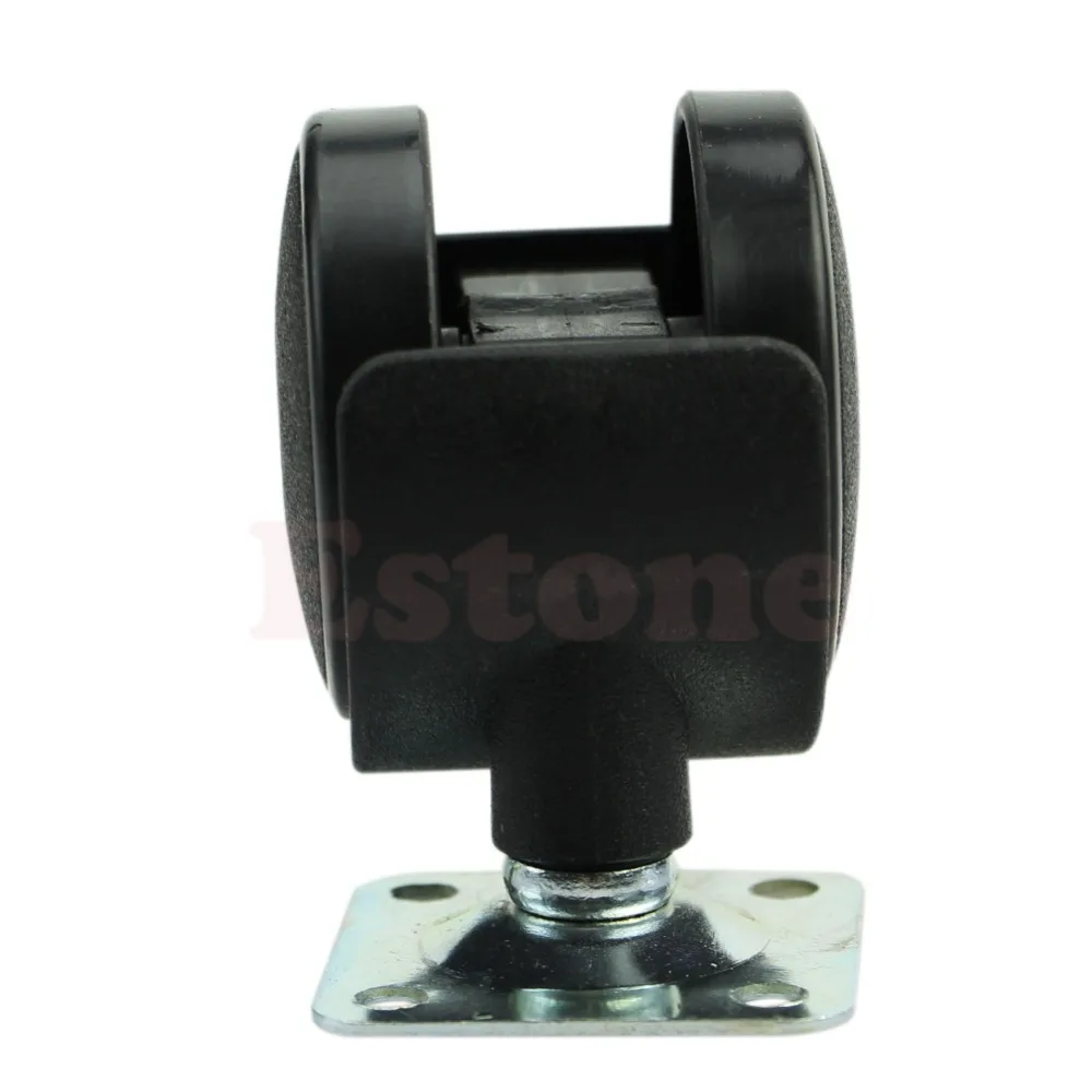 Набор из 4-дюймовых поворотных пластин нейлоновых колесных дисков для стульев и