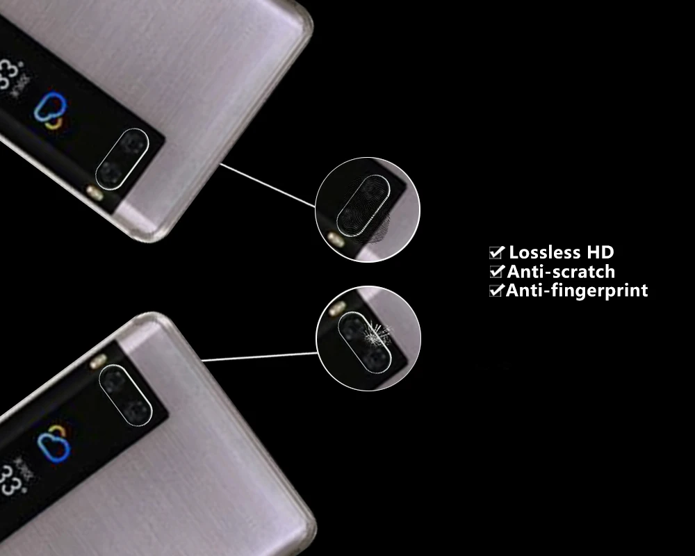 Защитная пленка для задней камеры Meizu Pro 7 Helio X30 из закаленного стекла с полным