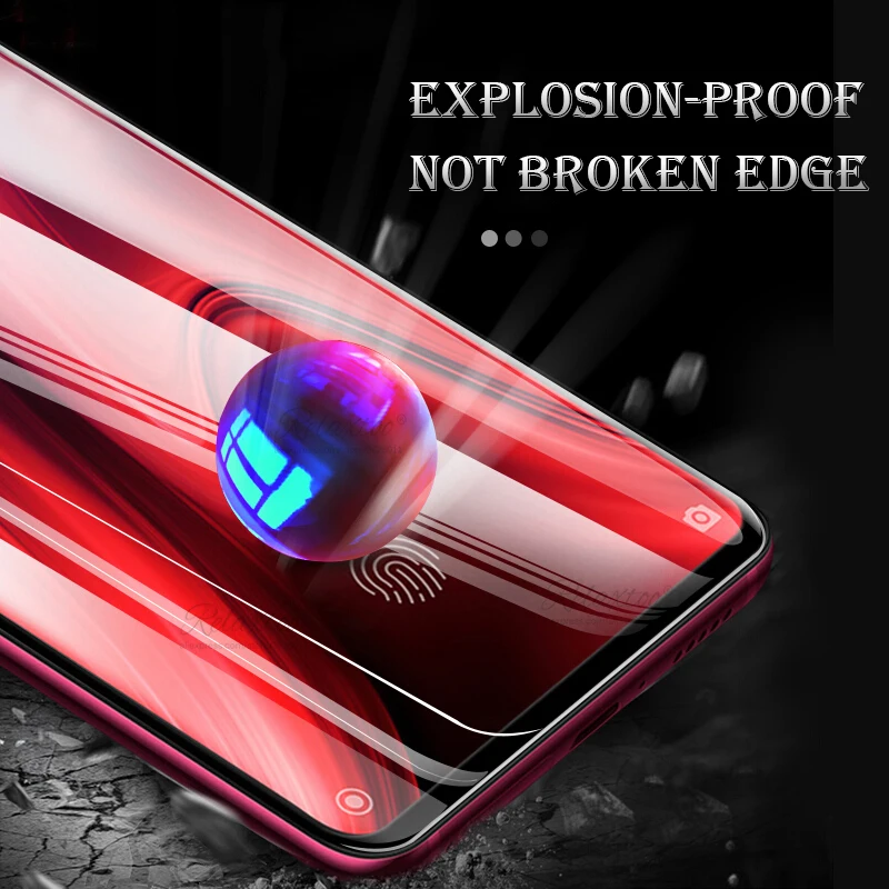 Изогнутое закаленное стекло 9D для Xiaomi Mi 9 T полностью проклеенная Защитная пленка