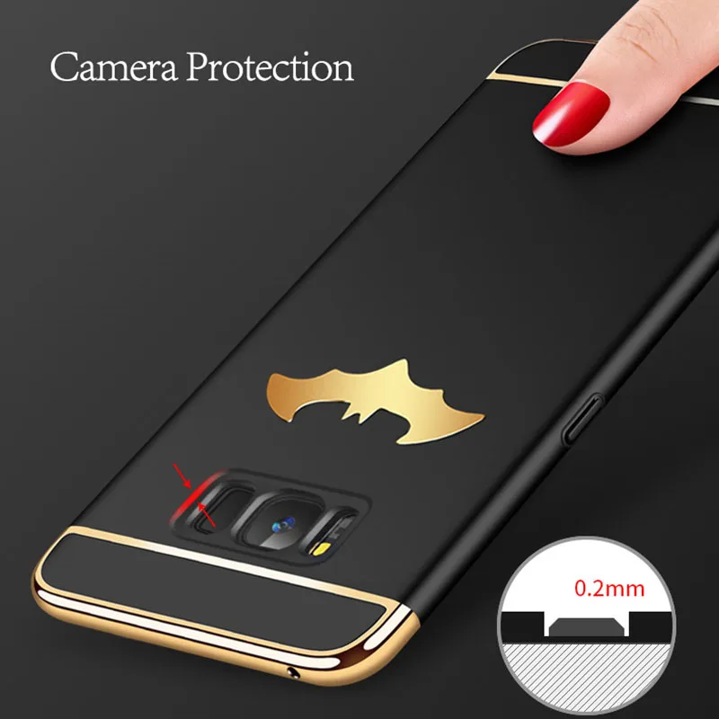 Snzvok 3D Бэтмен крылья 3 в 1 предмет чехол для samsung S6 S7 край S8 S9 plus Роскошный Galaxy A5 A6 A7 A8