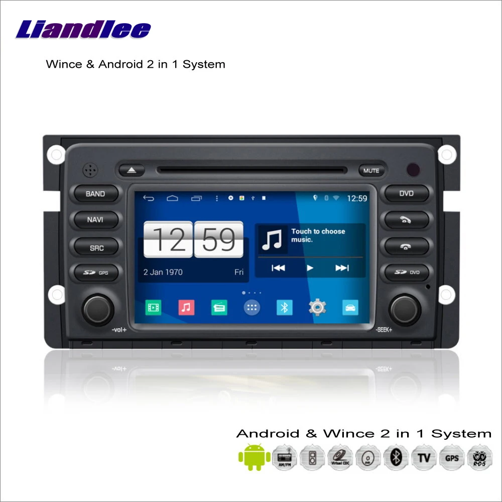 Liandlee Android Мультимедиа система для Smart Fortwo W451 2007~ 2013 радио BT CD DVD плеер gps Навигация Аудио Видео S160 система