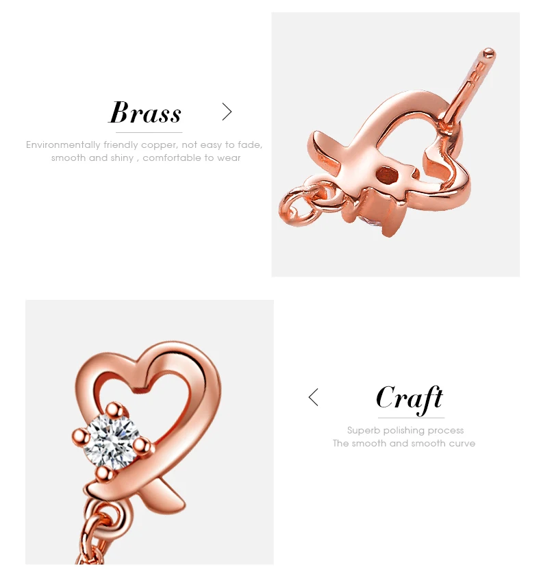 CDE женские золотые висячие серьги, украшенные кристаллами Swarovski, висячие серьги в виде сердца, модные Романтические ювелирные изделия Brincos