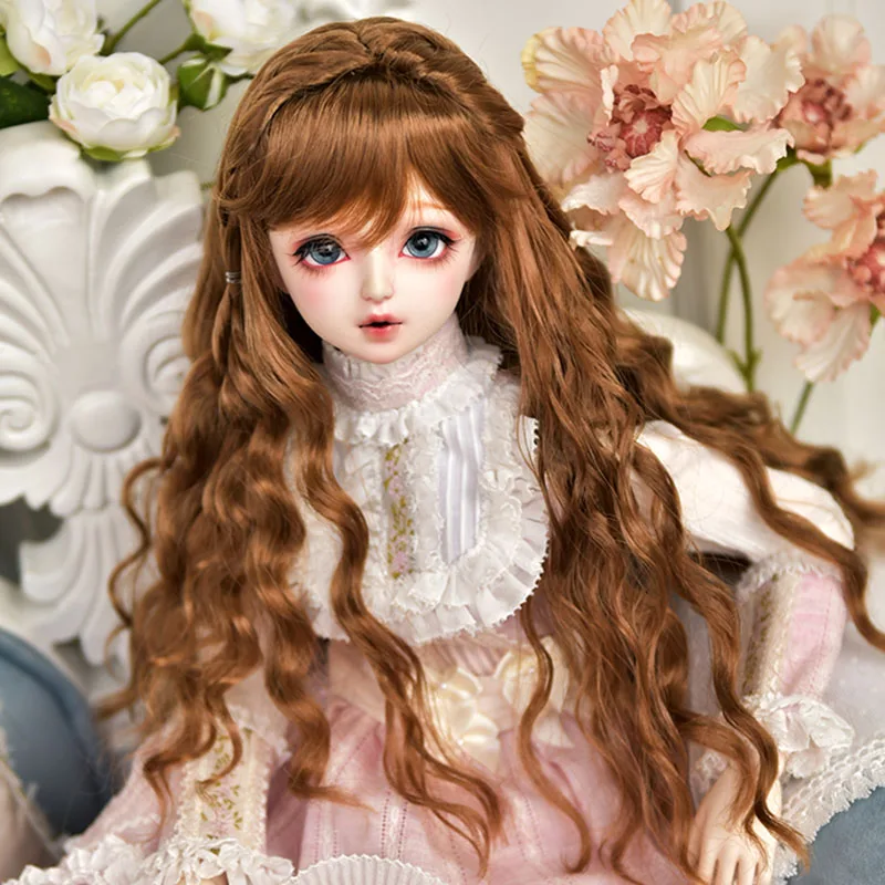 Cateleya bjd парик куклы Супер Мягкий Шелковый стиль плетеные волосы длинные вьющиеся