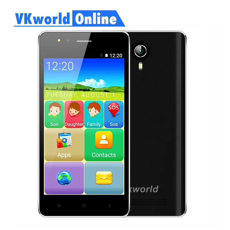 Vkworld F1 смартфон MTK6580 4 ядра 5 &quotДисплей пожилых громче динамик 1 ГБ + 8 Android 3g WCDMA с