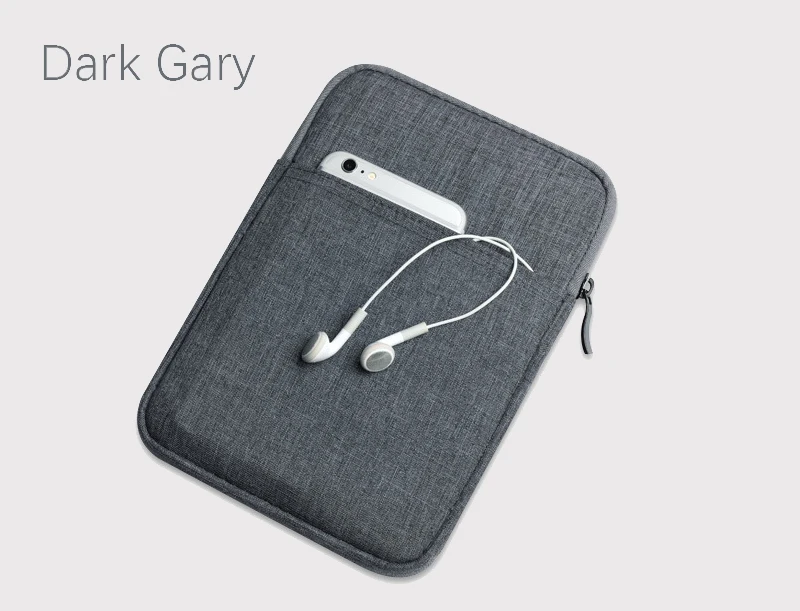 dark gary Чехол на молнии для Teclast T8 M89 m89 pro/P80 Pro 3g/P80h X80HD X80 Plus X80 Pro P80X p80 power защитный чехол - Цвет: dark gary