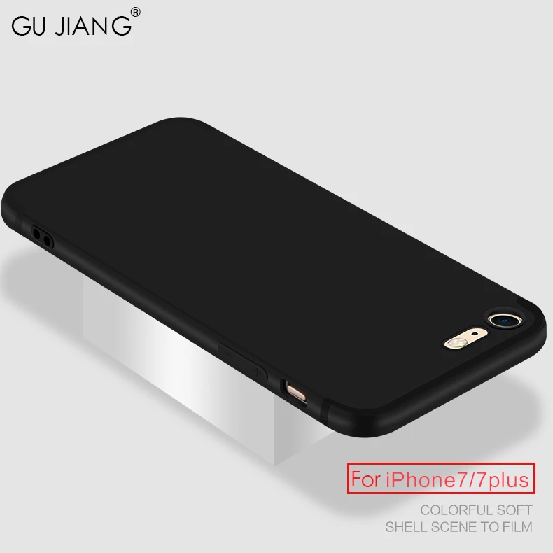 GU JIANG Upscale Soft Silicone Slight Matte Phone Case Cover Shell Protector for iPhone 6/6s PLUS 7/ 7 |