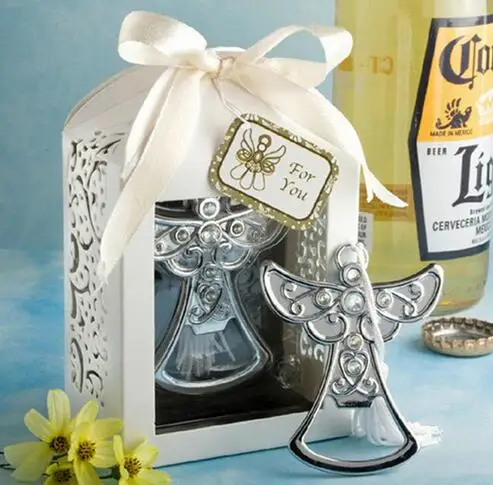 Бесплатная доставка 20 шт./лот свадебные сувениры дизайн ангела и крестообразная