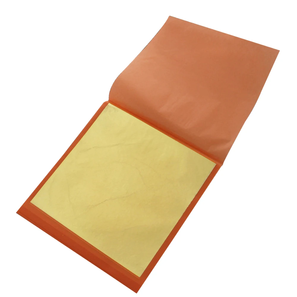 Цвет 2 5 имитация золотого листа медная листовая фольга 25 листов в упаковке 14x14 см