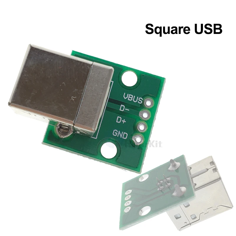 5 шт. Micro MINI USB 2 0 3 Для DIP адаптера контактный Женский Разъем конвертер печатной