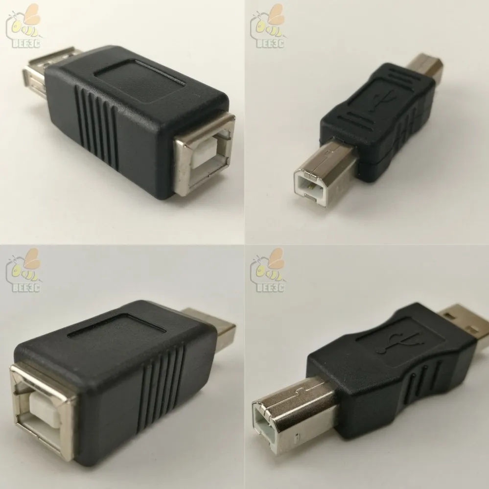 USB 2 0 type-A-type-B разъем типа A-type B Расширенный принтер черный адаптер для печати 4